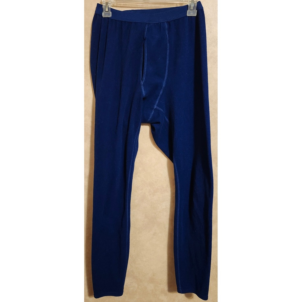 VTG Patagonia Capilene Mens Base Layer Pants Blue Thermal Long Johns Medium USA